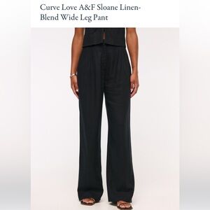 Abercrombie Curve Love Linen Pants - 27P